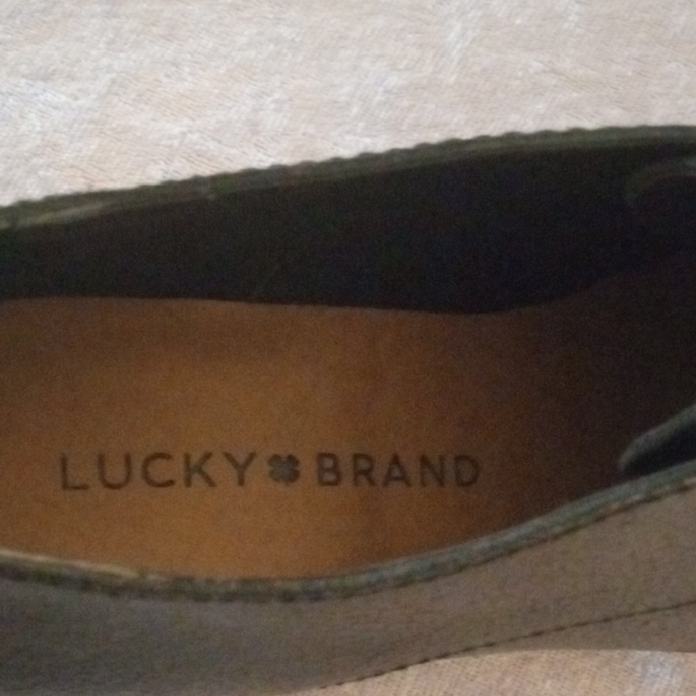 Lucky Brand Black Leather Women's Loafers - Picture 3 of 10
